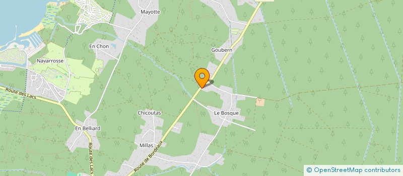 localisation de l'entreprise NINO PIVOINE  BISCARROSSE