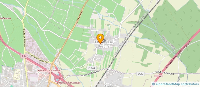 localisation de l'entreprise NINOT ET FILS à BEAUNE