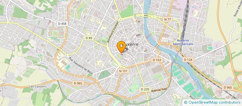 localisation de l'entreprise NINSEMOND  AUXERRE