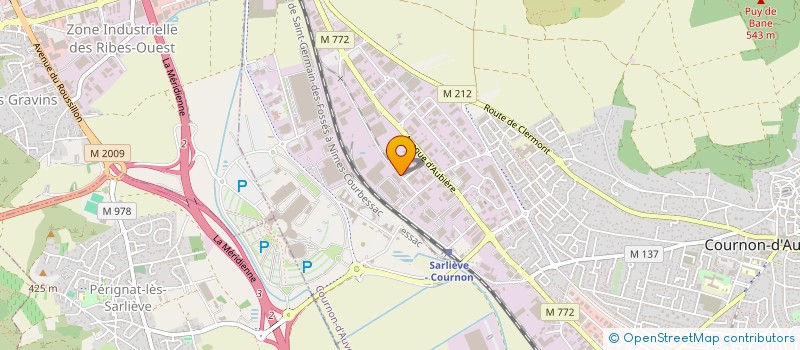 localisation de l'entreprise NIOCEL SERVICES  COURNON-D'AUVERGNE