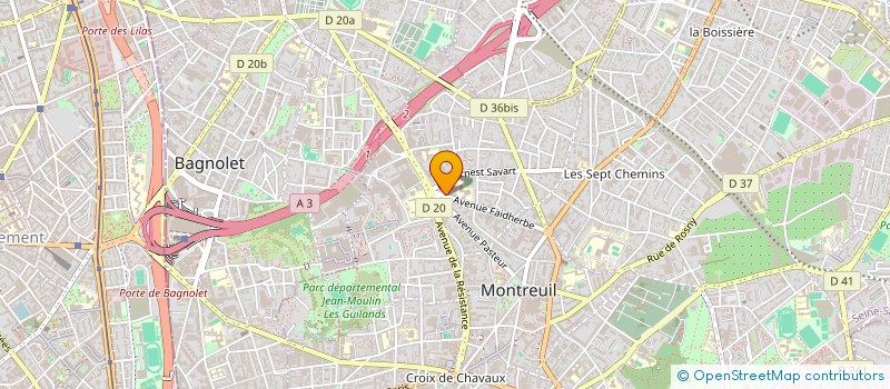 localisation de l'entreprise NIOOWS PRODUCTION à MONTREUIL