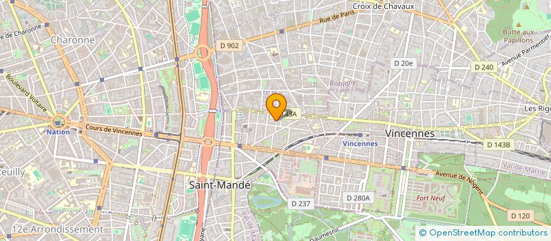 localisation de l'entreprise NIOR SOFTWARE à VINCENNES