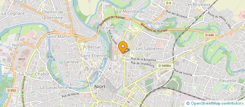 localisation de l'entreprise NIORT DISTRIBUTION à NIORT