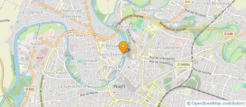 localisation de l'entreprise NIORT EMULATION NAUTIQUE à NIORT