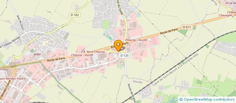 localisation de l'entreprise NIORT HABITAT à CHAURAY