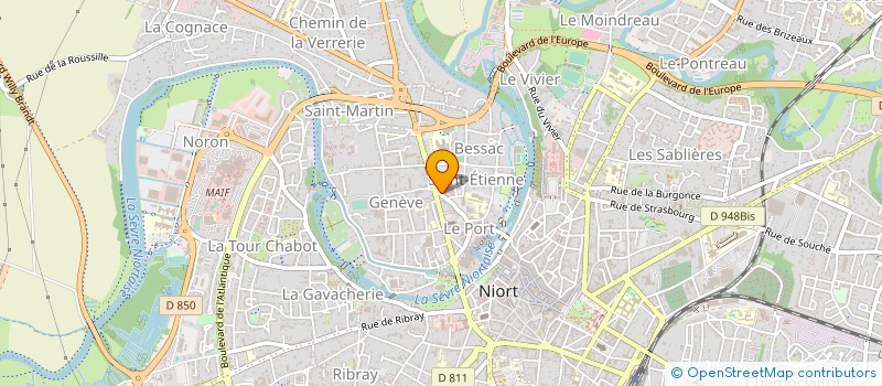 localisation de l'entreprise NIORT INVEST à NIORT