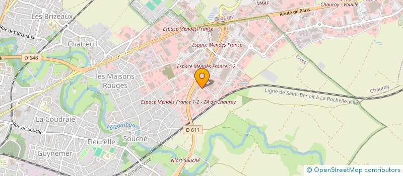 localisation de l'entreprise NIORT LITERIE à NIORT