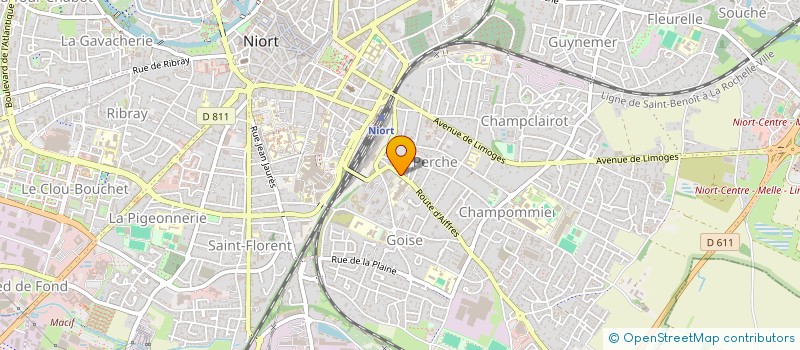 localisation de l'entreprise NIORT OPHTALMOLOGIE à NIORT