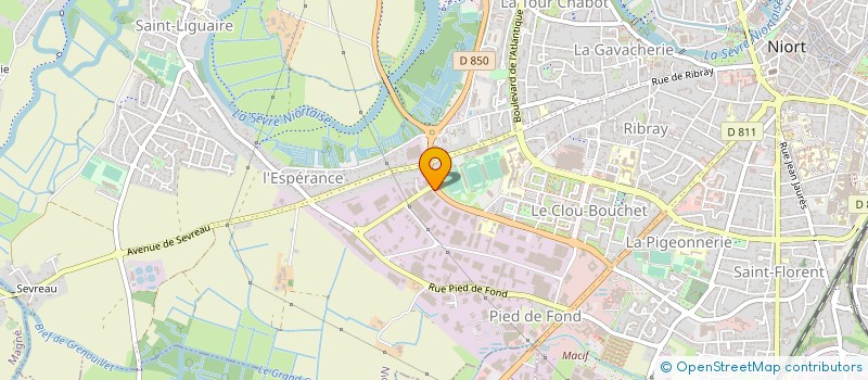 localisation de l'entreprise NIORT STADE à NIORT