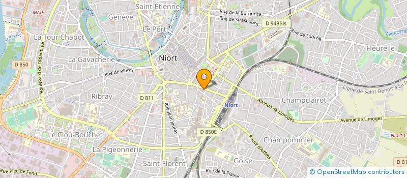 localisation de l'entreprise NIORT TONIC à NIORT