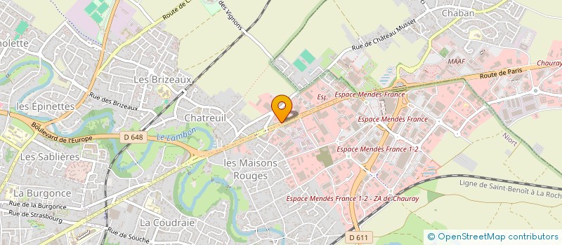 localisation de l'entreprise NIORT VENTILATION  LA CRECHE