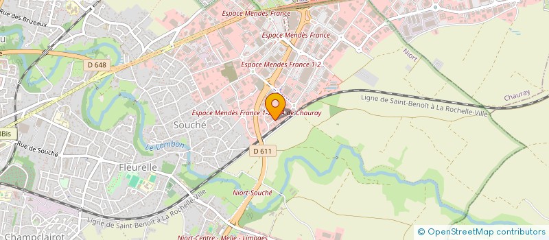 localisation de l'entreprise NIORTAISE DES EQUIPEMENTS à NIORT