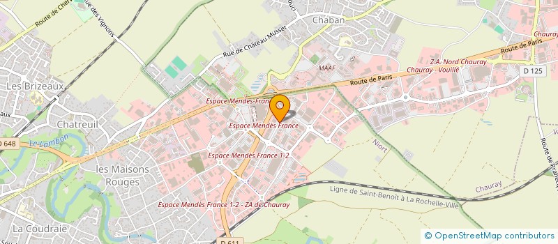 localisation de l'entreprise NIORTO à NIORT