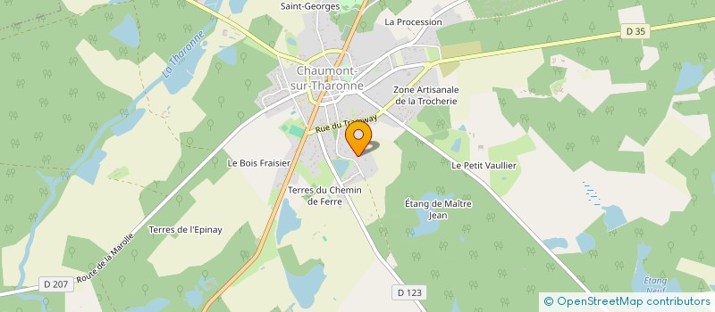 localisation de l'entreprise NIOSPHURE  CHAUMONT-SUR-THARONNE