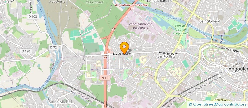 localisation de l'entreprise NIOUVITA à ANGOULEME