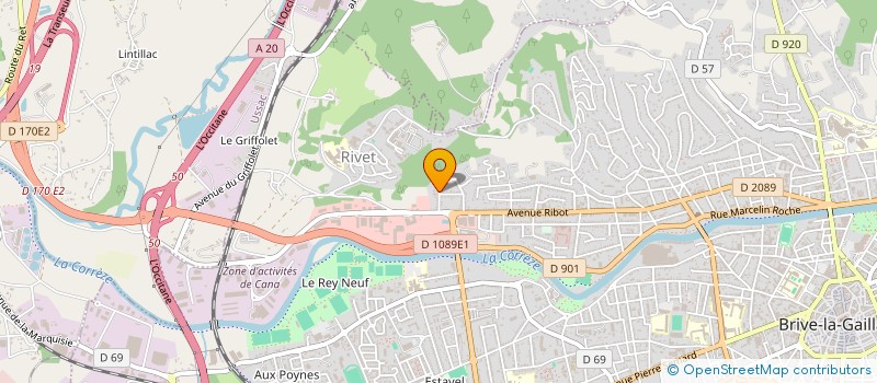 localisation de l'entreprise NIPHI  BRIVE-LA-GAILLARDE