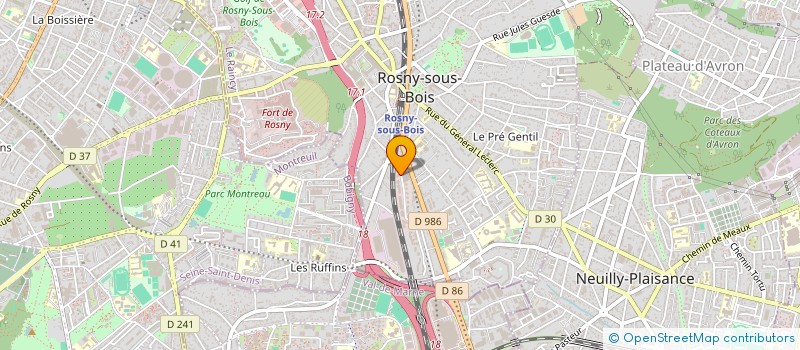 localisation de l'entreprise NIPTUCK CLINIC à ROSNY-SOUS-BOIS