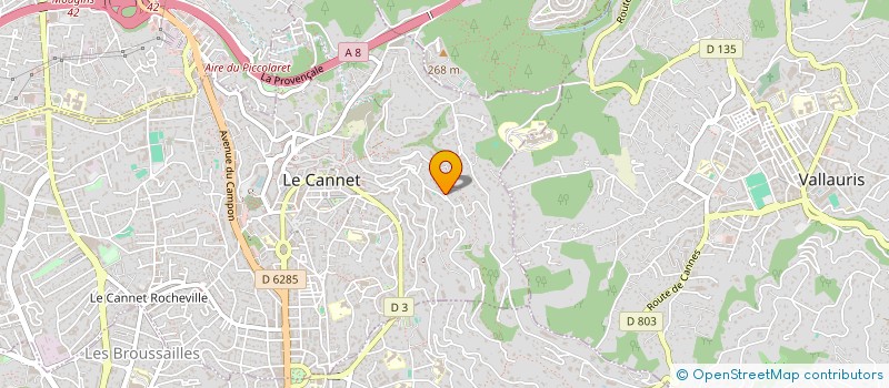 localisation de l'entreprise NIQUITA à LE CANNET
