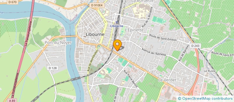 localisation de l'entreprise NIRELI  LIBOURNE