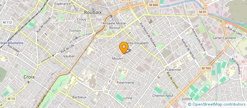 localisation de l'entreprise NIRIS DECOR  ROUBAIX