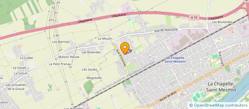 localisation de l'entreprise NIROAN à LA CHAPELLE-SAINT-MESMIN
