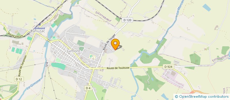 localisation de l'entreprise NIS  GIMONT