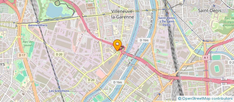 localisation de l'entreprise NIS FITNESS  VILLENEUVE-LA-GARENNE