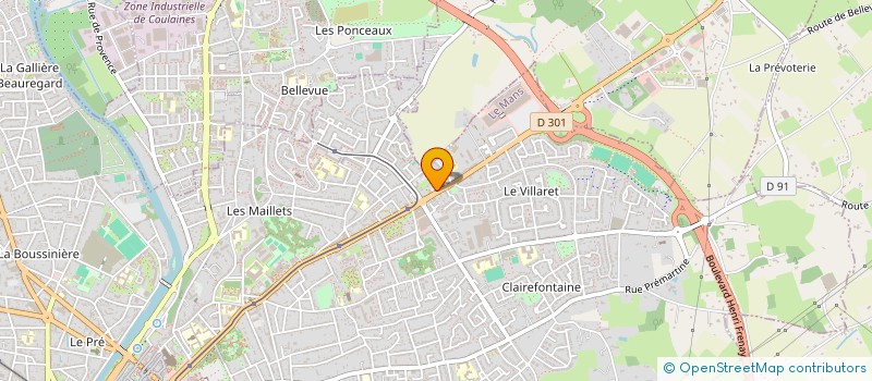 localisation de l'entreprise NISA  LE MANS