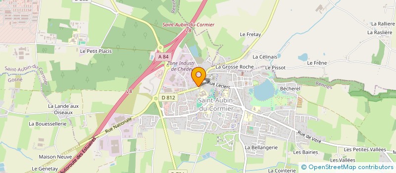 localisation de l'entreprise NISA  SAINT-AUBIN-DU-CORMIER