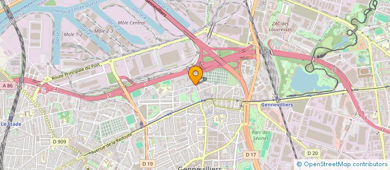 localisation de l'entreprise NISA à GENNEVILLIERS