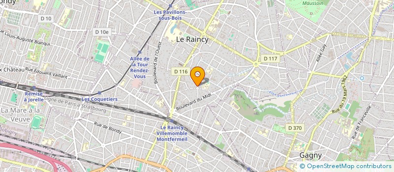 localisation de l'entreprise NISA FORMATIONS à LE RAINCY