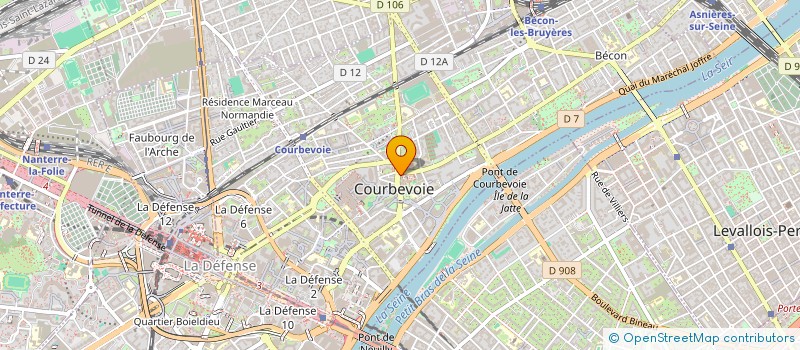 localisation de l'entreprise NISA SARL à COURBEVOIE