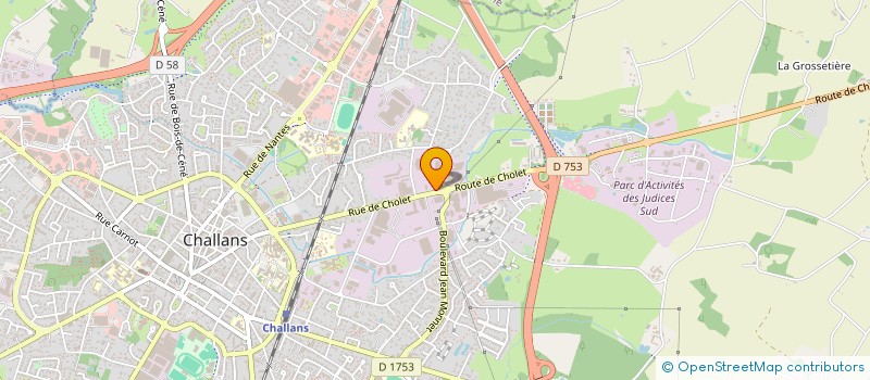 localisation de l'entreprise NISACORAH à CHALLANS