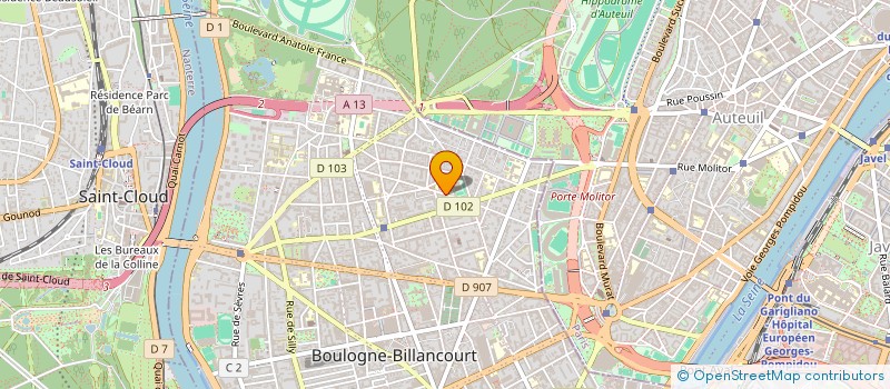 localisation de l'entreprise NISARAT TRADUCTION à BOULOGNE-BILLANCOURT
