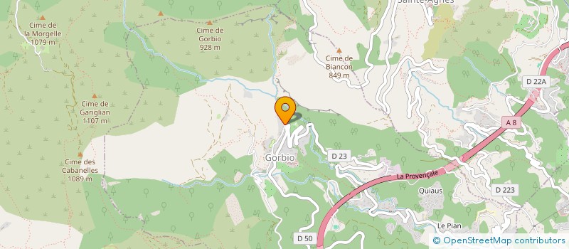 localisation de l'entreprise NISARGADATTA  GORBIO