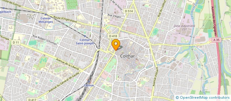 localisation de l'entreprise NISAY  COLMAR