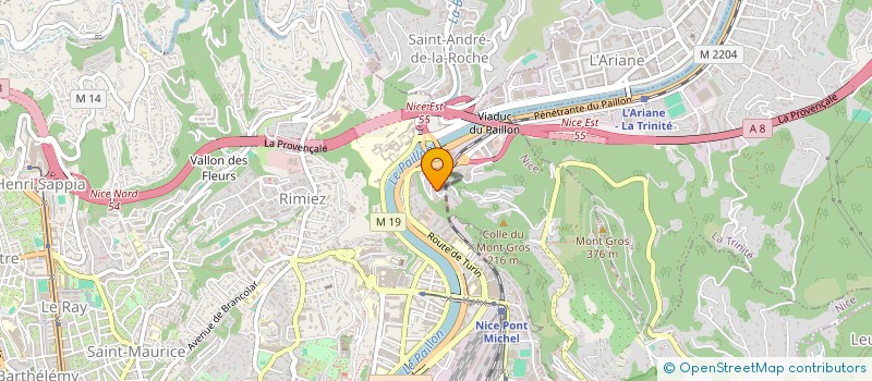 localisation de l'entreprise NISCEMI à NICE