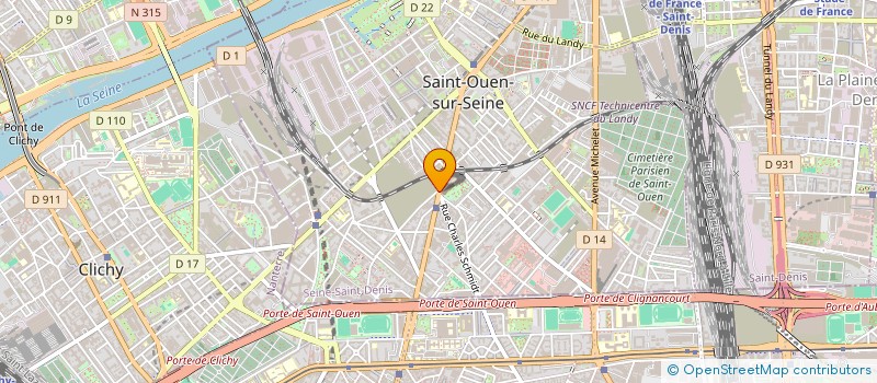localisation de l'entreprise NISHANTHY à SAINT-OUEN-SUR-SEINE