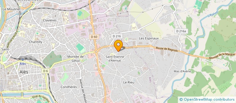 localisation de l'entreprise NISOEMI  ALES