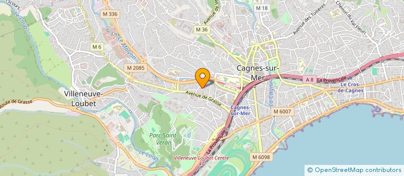 localisation de l'entreprise NISSA ELEC à CAGNES-SUR-MER