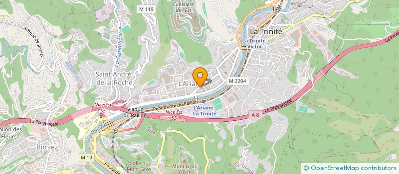 localisation de l'entreprise NISSA FERMETURES SERVICE à NICE