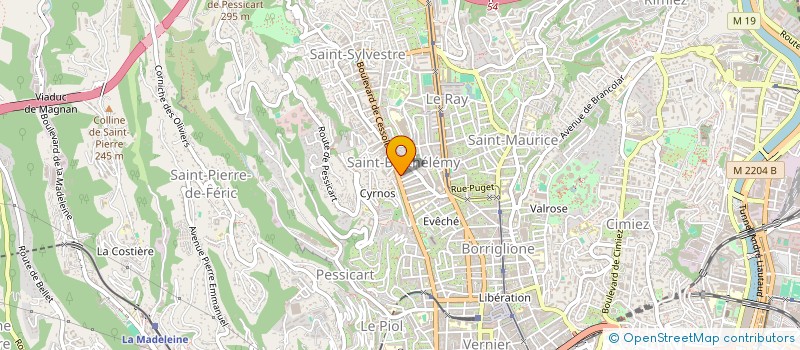 localisation de l'entreprise NISSA LAVERIE à NICE