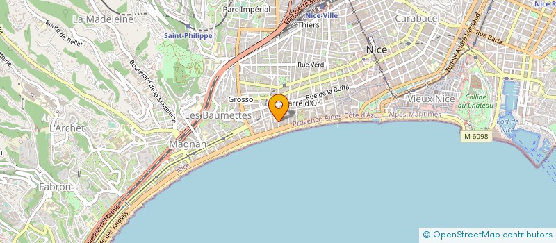 localisation de l'entreprise NISSALENTOURS LOCATION à NICE