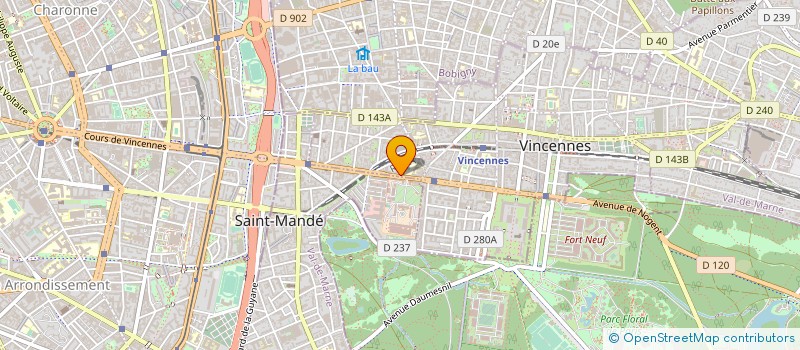 localisation de l'entreprise NISSAN SUPERMARCHE à VINCENNES