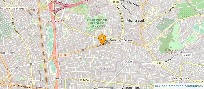 localisation de l'entreprise NISSE à MONTREUIL