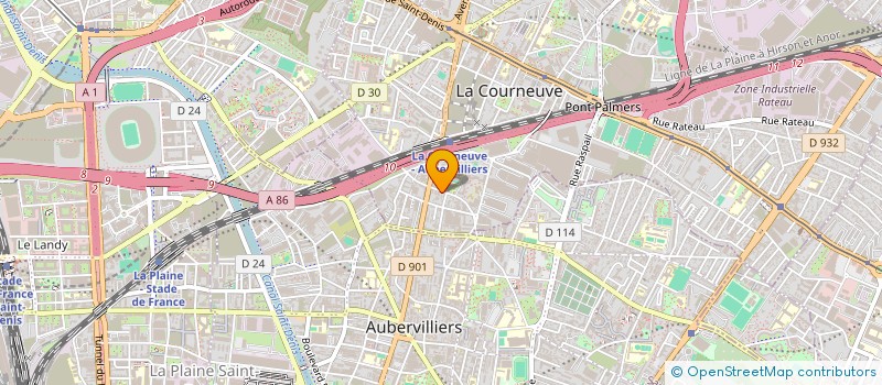 localisation de l'entreprise NISSE à LA COURNEUVE