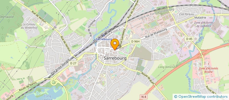 localisation de l'entreprise NISSE FRERES ET CIE EDISEC à SARREBOURG