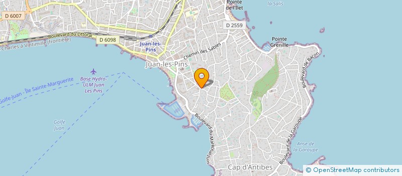 localisation de l'entreprise NISSOTEL à ANTIBES