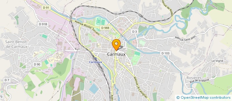 localisation de l'entreprise NITEM à CARMAUX