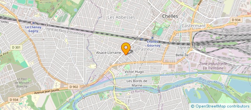 localisation de l'entreprise NITEN à CHELLES